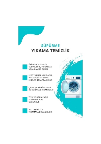Tr Yıkanabilir Halı Ve Yolluk Kaymaz Tabanlı Salon Halısı, Mutfak Halısı, Modern Dijital Baskı Tasarım 033 Diğer