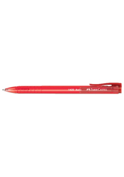 1425 Auto Tükenmez Kalem 1.0 Mm Kırmızı 1 Adet Kırmızı