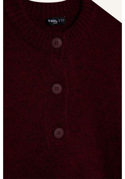 Defacto Regular Fit Bisiklet Yaka Kazak G8393ax25wnbr452 Bordo-br452