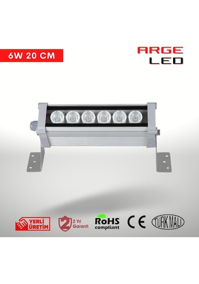 Arge Led Rgb Wallwasher Duvar Boyama 20 CM 6W