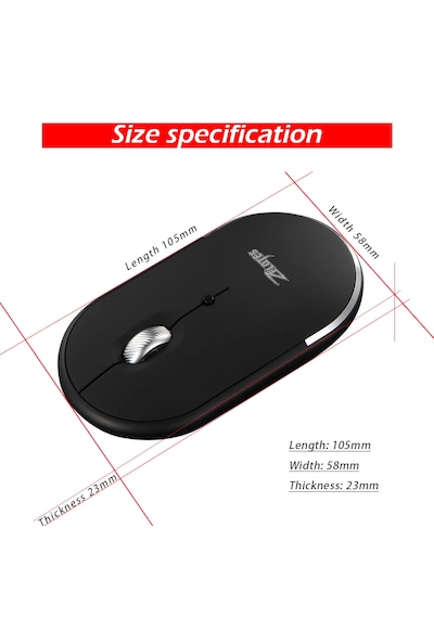 F-11 Üç Modlu Mini Kablosuz Bluetooth 2.4g 2400 Dpı Mouse
