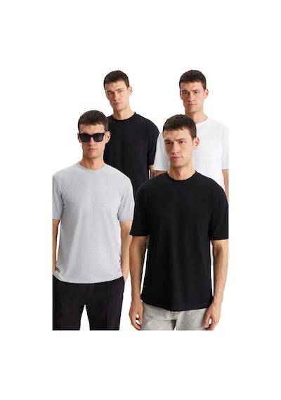 Grimelange Alessandro Erkek 4'lü Organik Pamuk Regular Kalın Dokulu Bisiklet Yaka Syh/grmj/byz T-shirt Grimelange Alessandro Erkek 4'lü Organik Pamuk Regular Kalın Dokulu Bisiklet Yaka Syh/grmj/byz T-shirt