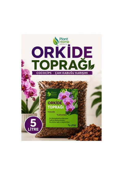 Orkide Toprağı 5 Litre Cococips Ve Çam Kabuğu Karışımı Profesyonel Orkide Toprak Karışımı Diğer