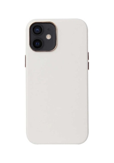 Apple Uyumlu iPhone 12 Mini Kılıf Zore Leathersafe Wireless Kapak Beyaz