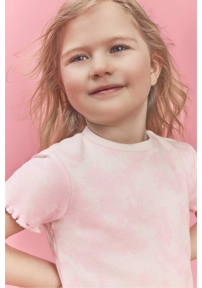 Defacto Batik Fitilli Kaşkorse Tişört Kız Bebek H0679a526smpn171 Pembe-pn171
