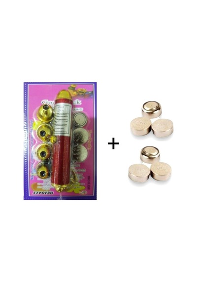 Kedi Oyuncağı Lazer + 6 Adet Pil + Hellove Kedi Künyesi Diğer
