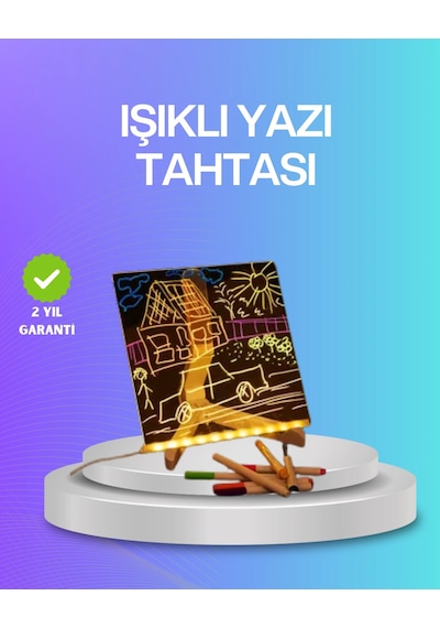 Mey İthalat Çocuklar Ve Yetişkinler İçin Usb Led Işıklı Çizim Panosu