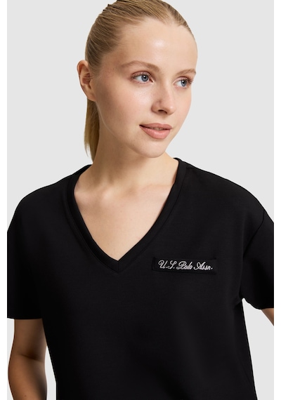U.S. Polo Assn. U.s. Polo Assn. Kadın Siyah Tişört 50323493-vr046