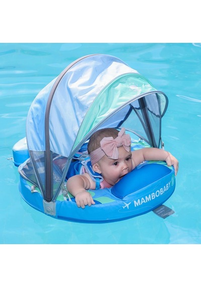 Mambobaby Yüzme Simidi - Planet, Emniyetli, Gölgelikli Ve Ayak Destekli