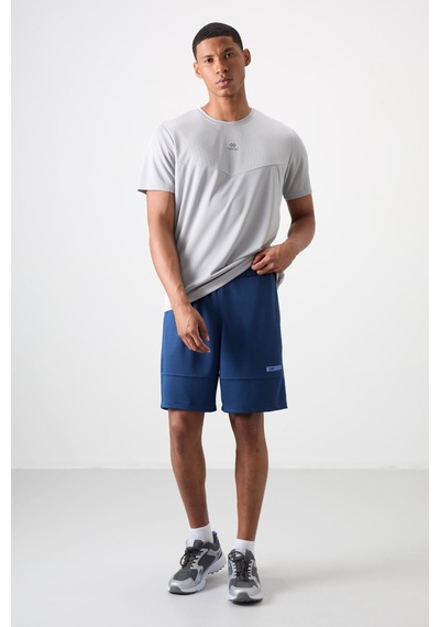 Tommy Life Parlament Polyester Kalın Yumuşak Comfort Fit Erkek Şort - 81272 Mavi