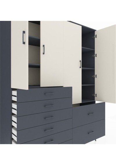 Hyperion Gardrop 7 Raflı 8 Çekmeceli 4 Kapaklı 176x44x221 Antrasit-aytaşı/antrasit Aytaşı/antrasit Hyperion Gardrop 7 Raflı 8 Çekmeceli 4 Kapaklı 176x44x221 Antrasit-aytaşı/antrasit Aytaşı/antrasit
