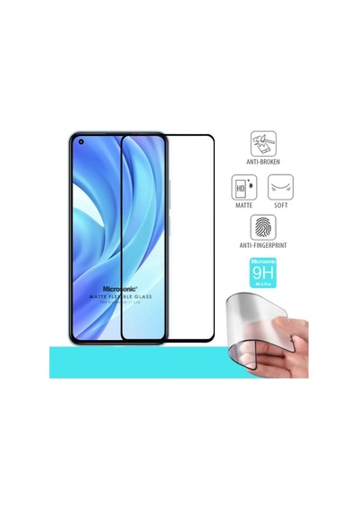 Xiaomi Mi 11 Lite Seramik Matte Flexible Ekran Koruyucu Siyah
