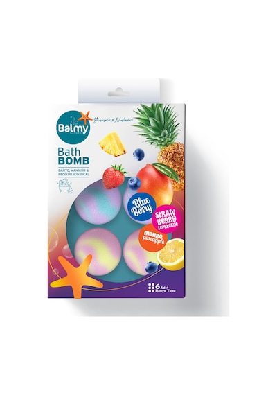 Balmy Naturel 6'lı Banyo Topu Seti 6 X 40 G 2 Adet Diğer