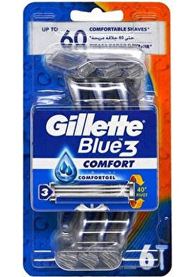 4 Adet Gillette Blue 3 Restage 6'lı