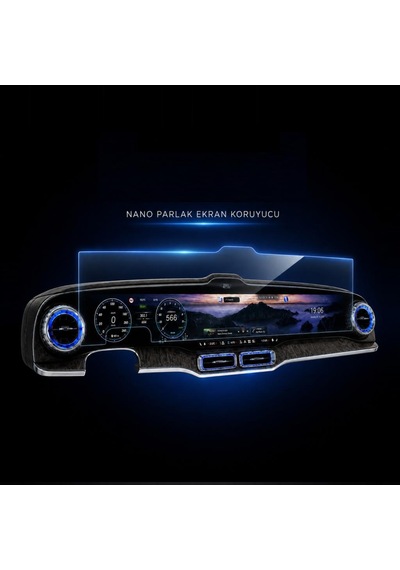 Mercedes Glc İle Uyumlu Ekran Koruyucu 39.1 İnç Multimedya Ve Gösterge, 9h Nano Parlak