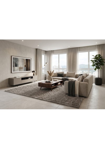 Dream Soft Vizon Yumuşak Yüzeyli Kaymaz Makinede Yıkanabilir Halı Renkli