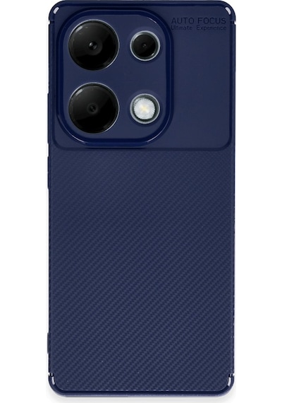 Xiaomi Redmi Note 13 Pro 4g Kılıf Focus Carbon Silikon Kapak Lacivert