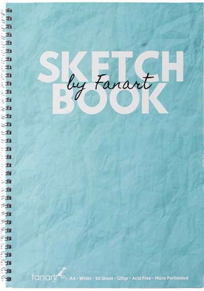 Fanart Academy Sketch Book 120 Gr Spiralli 50 Yp A4 Turkuaz 8671