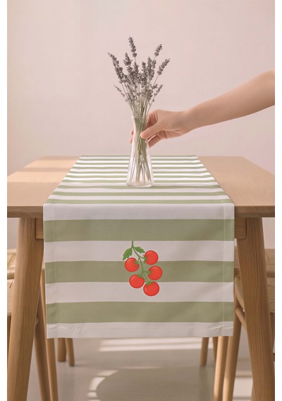 Cherry Vine Baskılı Runner 40x140 Cm Çok Renkli