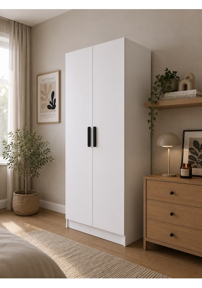 Gani Home Selen 2 Kapaklı Gardırop M-1 Modern Elbise Dolabı Suntalam