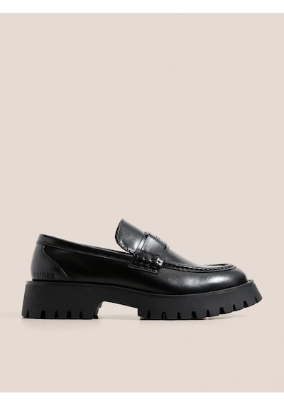 Guess Gorizia Erkek Siyah Deri Makosen Fmtgorlea14-black Siyah
