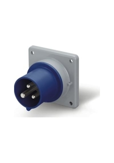 Scame IP44 Makine Fişi (Düz) 3  x  32 A (2P+E) Monofaze