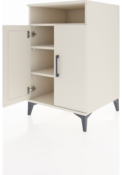 Kronos Komodin 3 Raflı 2 Kapaklı 60x59x96 Aytaşı-aytaşı Aytaşı