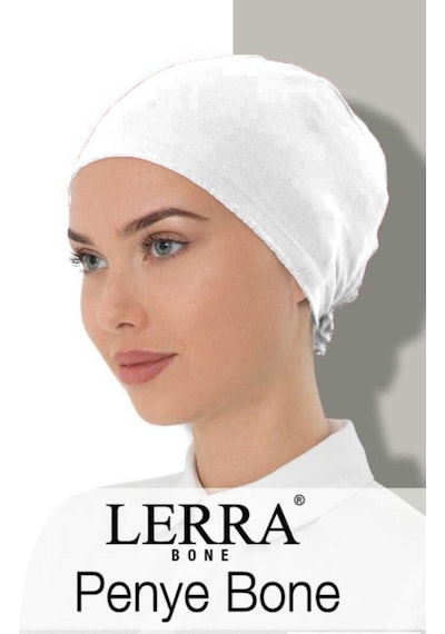Lerra Dikişli Penye Bone Beyaz