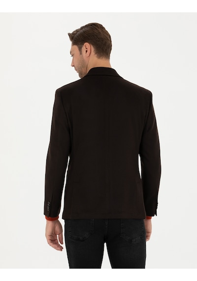 Pierre Cardin Kahverengi Kaşmir Ceket 50279871-vr029