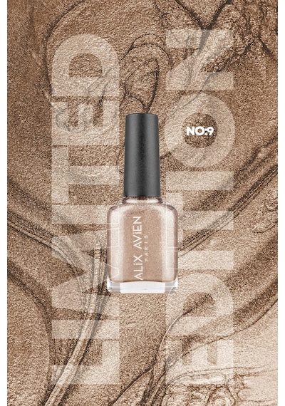 Alix Avien Limited Edition Simli Gümüş Gri Oje-yüksek Pigmentli Kalıcılık Hızlı Kuruma-nail Lacquer No:9