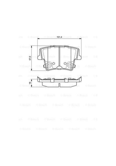 BOSCH 986494678 Arka Balata Chrysler 300C 04-
