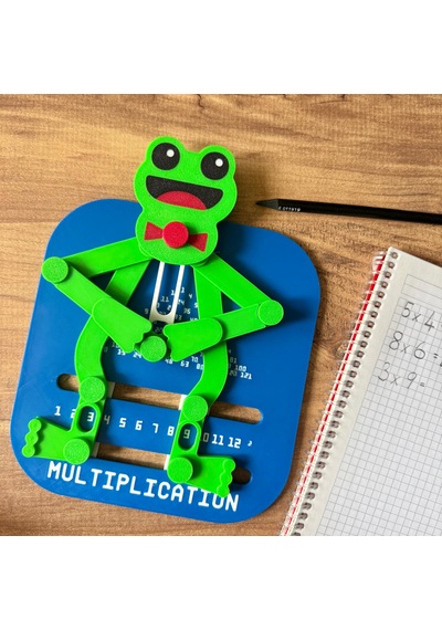 Hareketli Kurbağa Çarpım Tablosu Eğitici Matematik Oyunu Mekanik Çarpma Öğretici Oyuncak