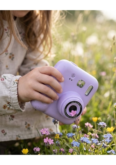 Mini Çocuk Kamerası Fotoğraf Video Çekim 4 Rulo Kağıt Ve 5 Kalem li  - Lisinya