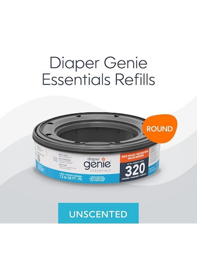Diaper Genie Essentials Yuvarlak Yedek 8'li Paket / 2560'a Kadar Yenidoğan Bezi Tutar / Kokusuz Sürekli Film İçerir Diğer Diaper Genie Essentials Yuvarlak Yedek 8'li Paket / 2560'a Kadar Yenidoğan Bezi Tutar / Kokusuz Sürekli Film İçerir Diğer