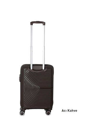 Mçs Bavul Büyük Ve Kabin 2li Set Kırılmaz Silikon Valiz V374 Acıkahve Kahverengi