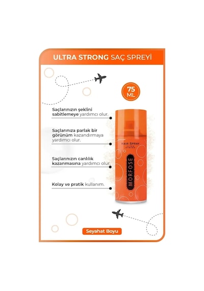Tedar Ultra Strong Saç Spreyi 75 Ml - Güçlü Tutuş - Mrfs Najmaddin