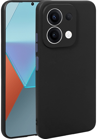 Noktaks - Redmi 15c Uyumlu - Kılıf Mat Soft Esnek Premier Silikon Kapak - T40444 - Siyah Siyah