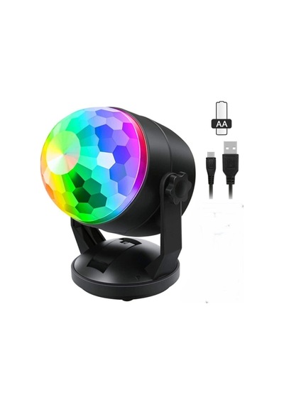 Mobee Parti Işığı Sese Duyarlı Led Küre Renkli Işıklı Lazer Disko Topu