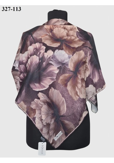 Moonscarfs Moonscarf Soft Pamuk Eşarp Kahverengi 327-113 Çok Renkli