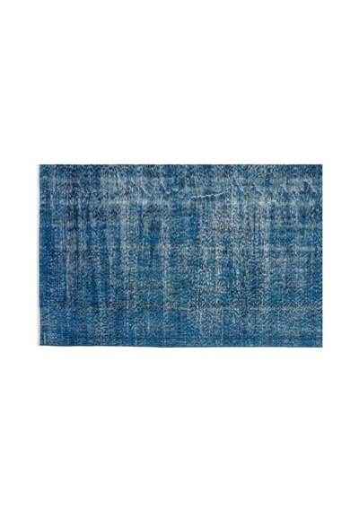 El Dokuması Vintage Yün-pamuk Turkuaz Halı 10681 152 X 257 Cm