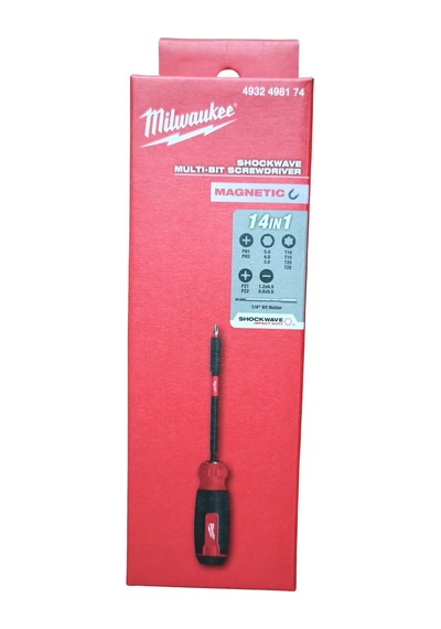 Milwaukee Shockwave 14'ü 1 Arada Çok Uçlu Tornavida
