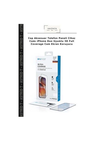Cep Aksesuar Telefon Paneli Cihaz Camı İphone Duo Uyumlu 3d Full Coverage Cam Ekran Koruyucu