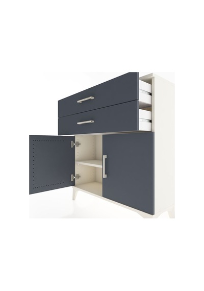 Arges Şifonyer Tek Raflı 2 Çekmeceli 2 Kapaklı 88x30x96 Aytaş... Aytaşı