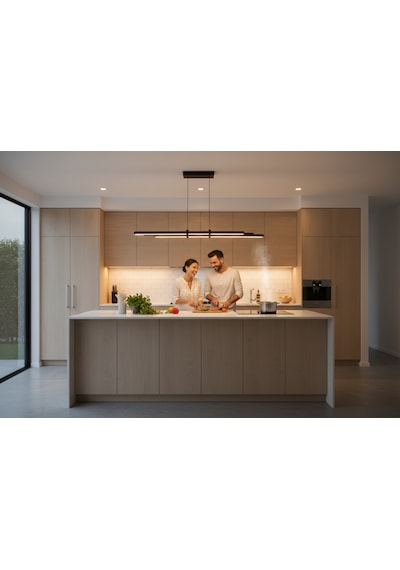 Cosmo Gold Lineer Led Sarkıt Avize Kumandalı Dim Edilebilir Yukarı & Aşağı Işık Diğer