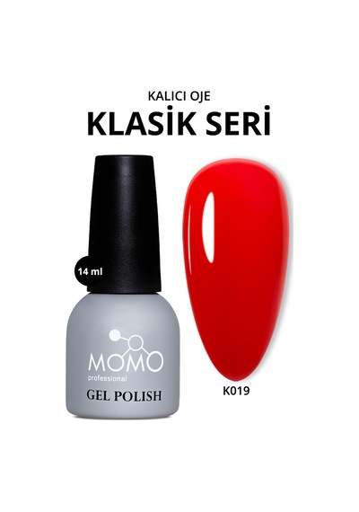 Momo Professional Kalıcı Oje K019 Koyu Kırmızı 14 Ml