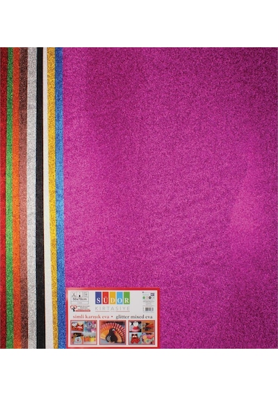 Südor Eva 50x70 Cm 10 Renk Simli Yapışkanlı (Sk32)