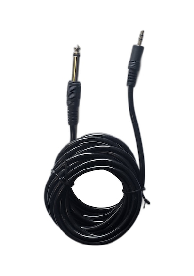 5 Metre 6.35 Mm To 3.5 Mm Aux Ses Kablosu - Gitar Amfi Hoparlör Dönüştürücü Mono Kablo