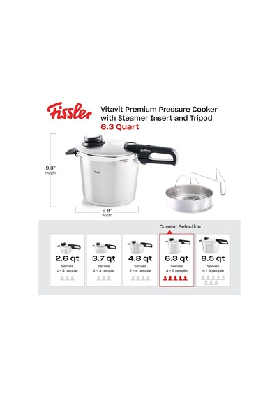 Fissler Vitavit Premium Mat Düdüklü Tencere 6 Litre Diğer