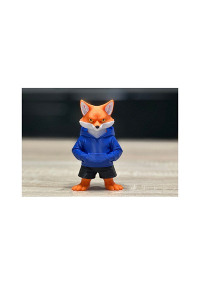 Kapüşonlu Tilki Figürü 10cm