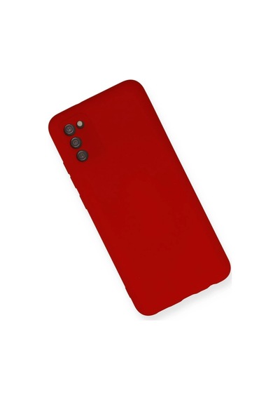 Samsung Uyumlu Galaxy A03s Kılıf Nano İçi Kadife Silikon - Kırmızı Çok Renkli